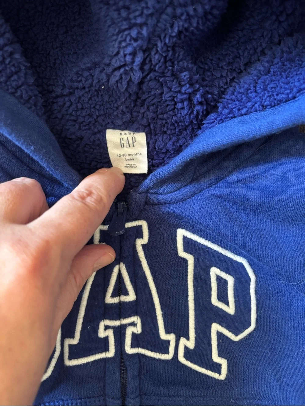 GAP Sherpa Lined Hoodie